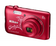 Nikon Coolpix A300 czerwony z ornamentem - 314043 - zdjęcie 3